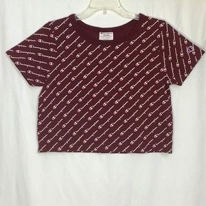 Champion Spell Out Crop Top S